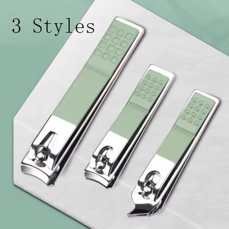 12/16pcs Professional Nail Clippers and Cuticle Nippers Set With Leather Portable Case Folding Bag Universal Facial Care Manicure Kits Pedicure Tools Manicure Set Knife Scissors Suit-Dead Skin Scissor