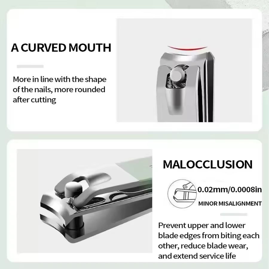 12/16pcs Professional Nail Clippers and Cuticle Nippers Set With Leather Portable Case Folding Bag Universal Facial Care Manicure Kits Pedicure Tools Manicure Set Knife Scissors Suit-Dead Skin Scissor