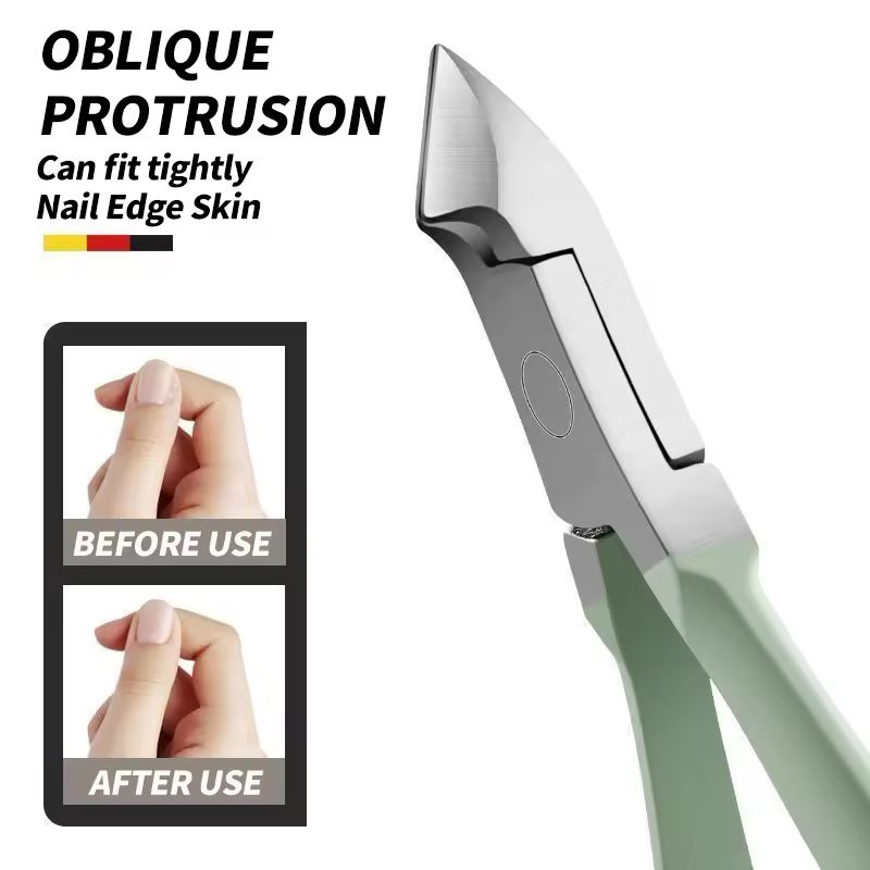 12/16pcs Professional Nail Clippers and Cuticle Nippers Set With Leather Portable Case Folding Bag Universal Facial Care Manicure Kits Pedicure Tools Manicure Set Knife Scissors Suit-Dead Skin Scissor