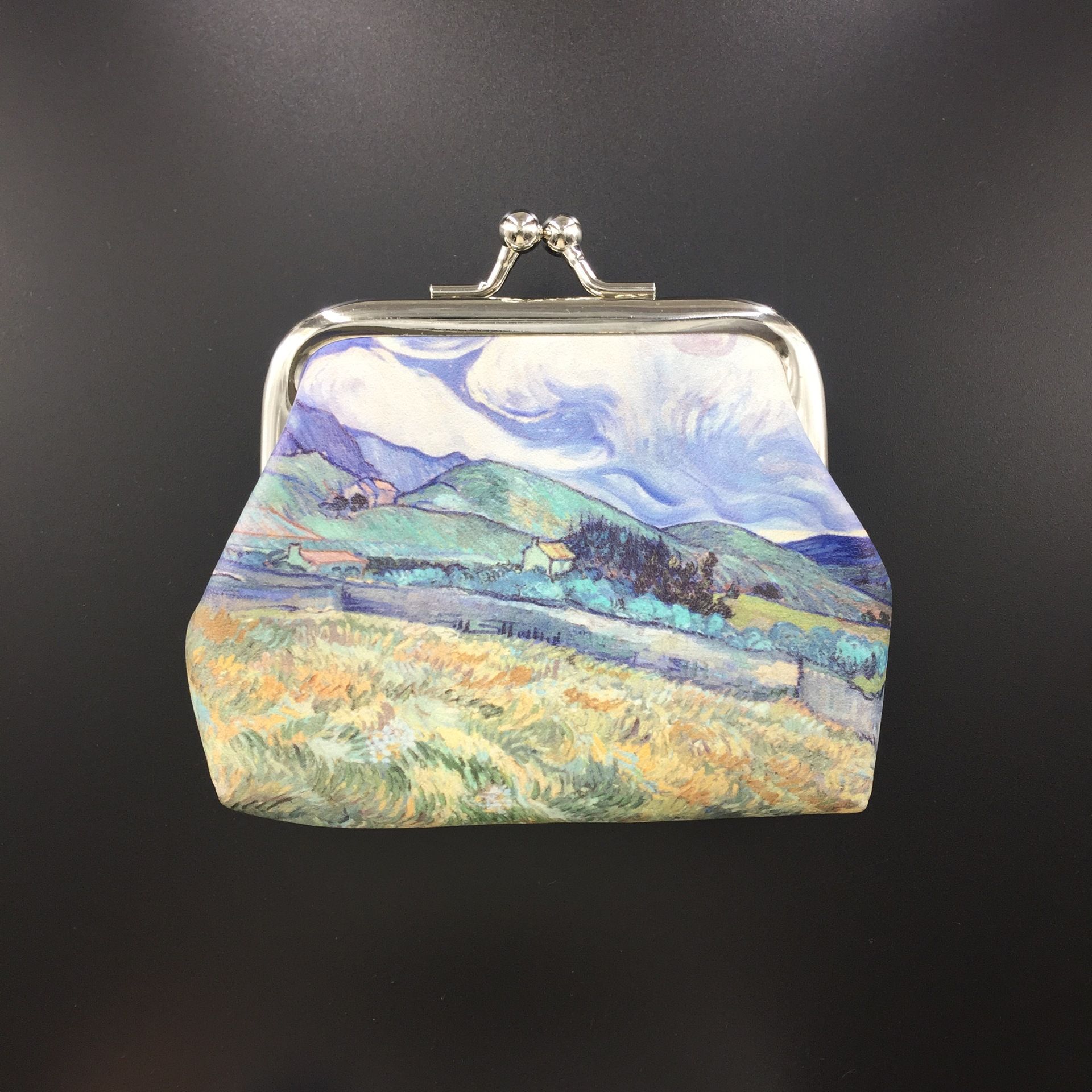 Retro Oil Painting Souvenir Coin Purse Creative Coin Bag Phone Bag Women's Wallet Hand held Children's Coin Purse