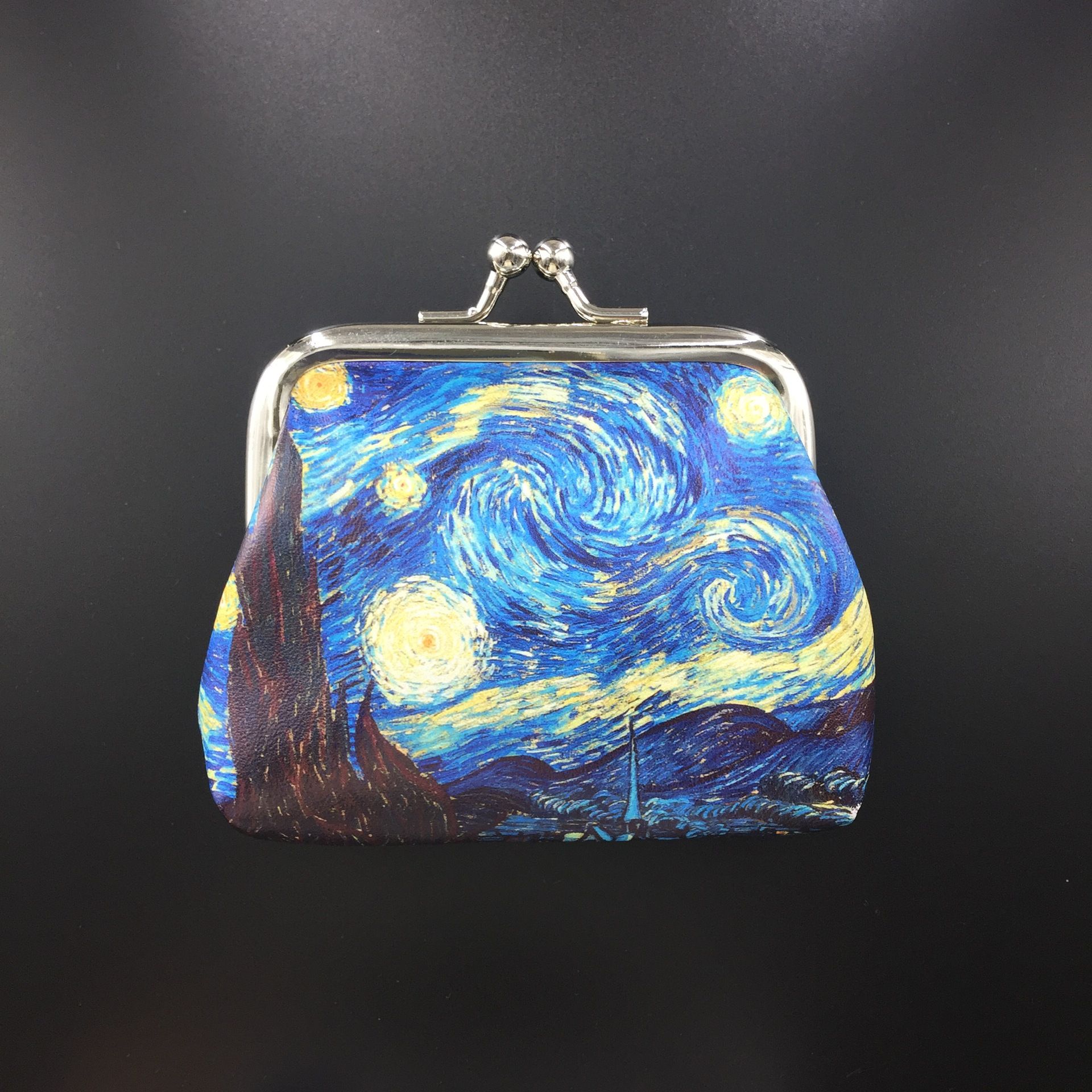 Retro Oil Painting Souvenir Coin Purse Creative Coin Bag Phone Bag Women's Wallet Hand held Children's Coin Purse