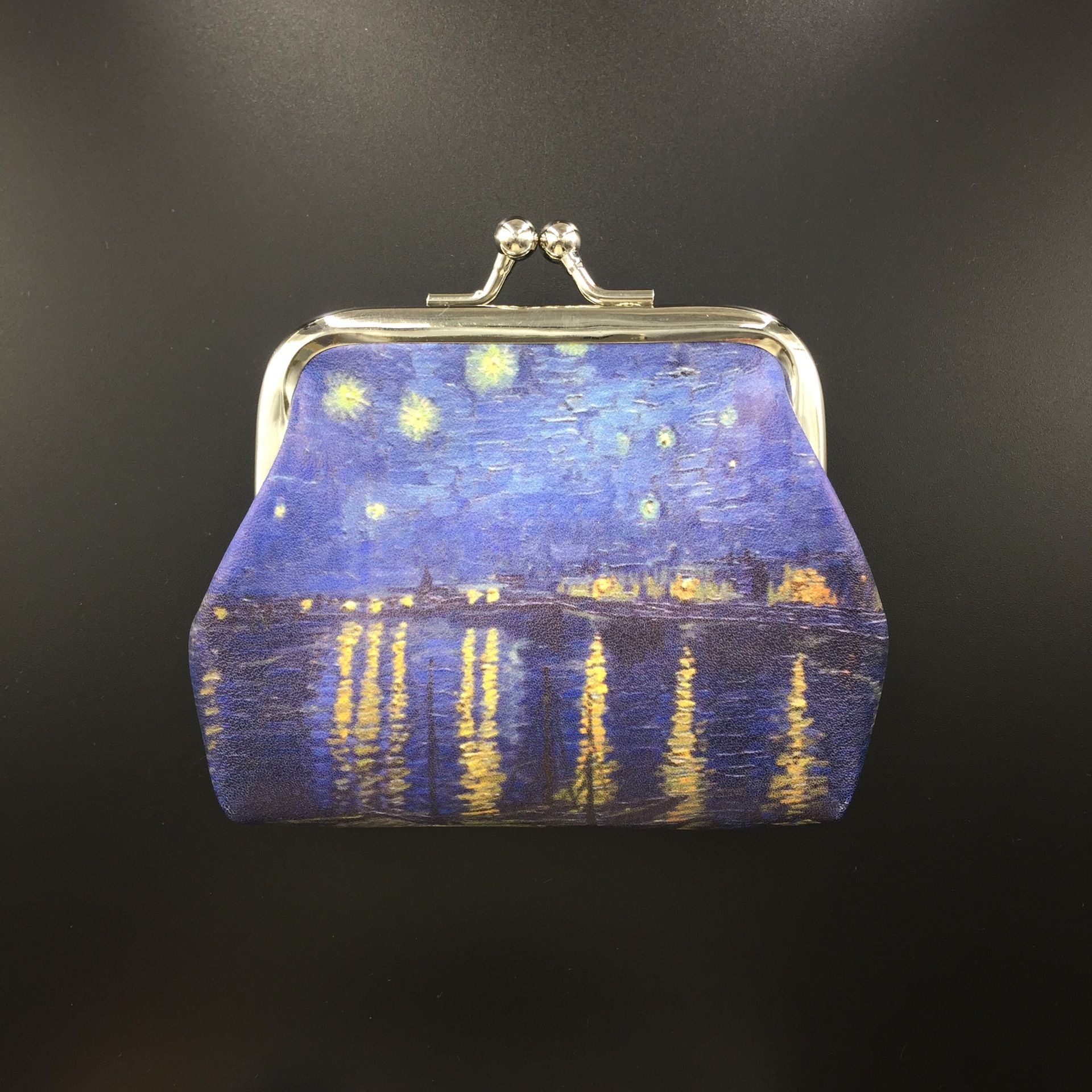 Retro Oil Painting Souvenir Coin Purse Creative Coin Bag Phone Bag Women's Wallet Hand held Children's Coin Purse