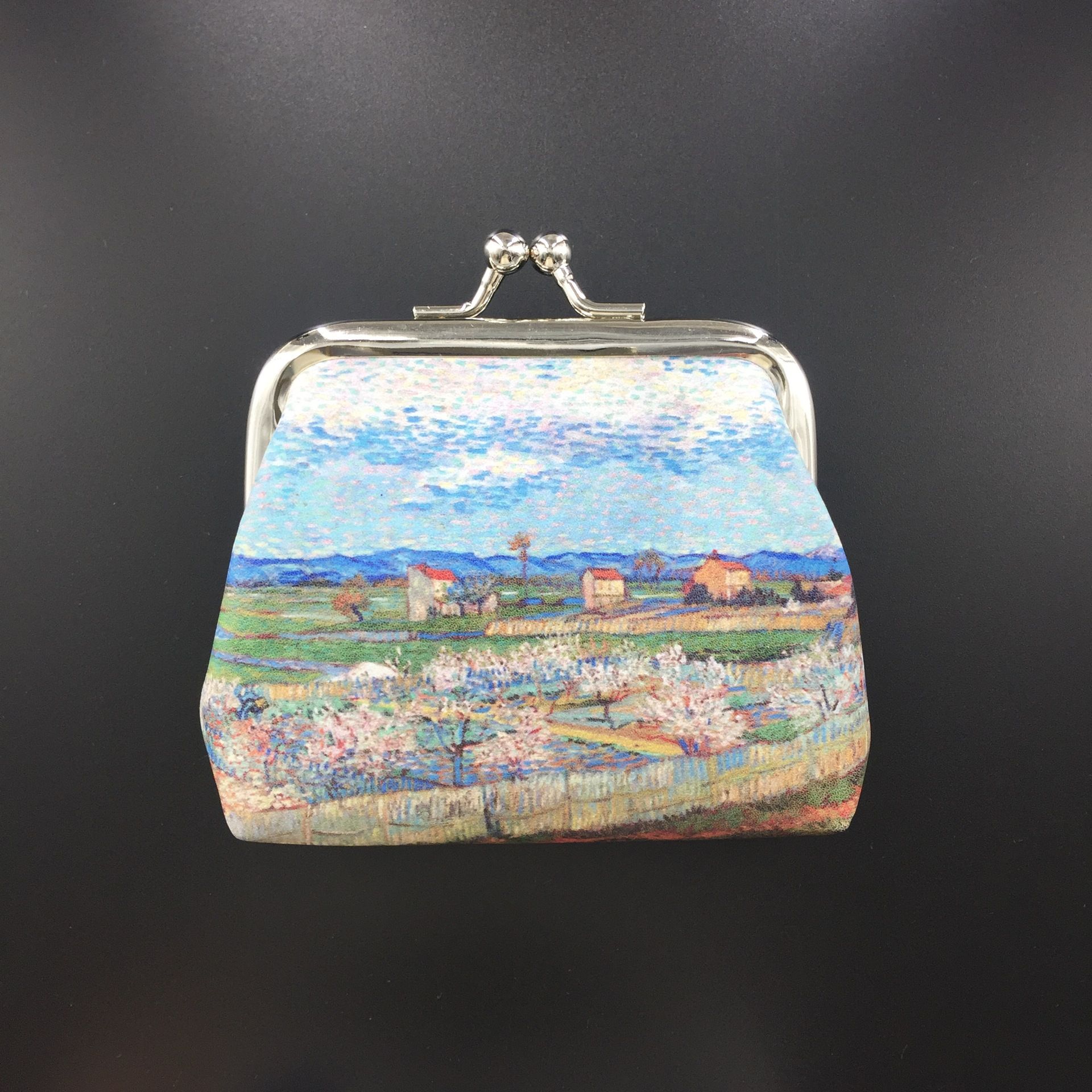 Retro Oil Painting Souvenir Coin Purse Creative Coin Bag Phone Bag Women's Wallet Hand held Children's Coin Purse