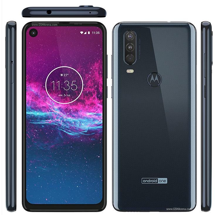 Refurbished Motorola One Action 4GB+128GB 6.3 inch 16MP+12MP Camera Fingerprint (rear-mounted) Unlocked Android  Smart Phones