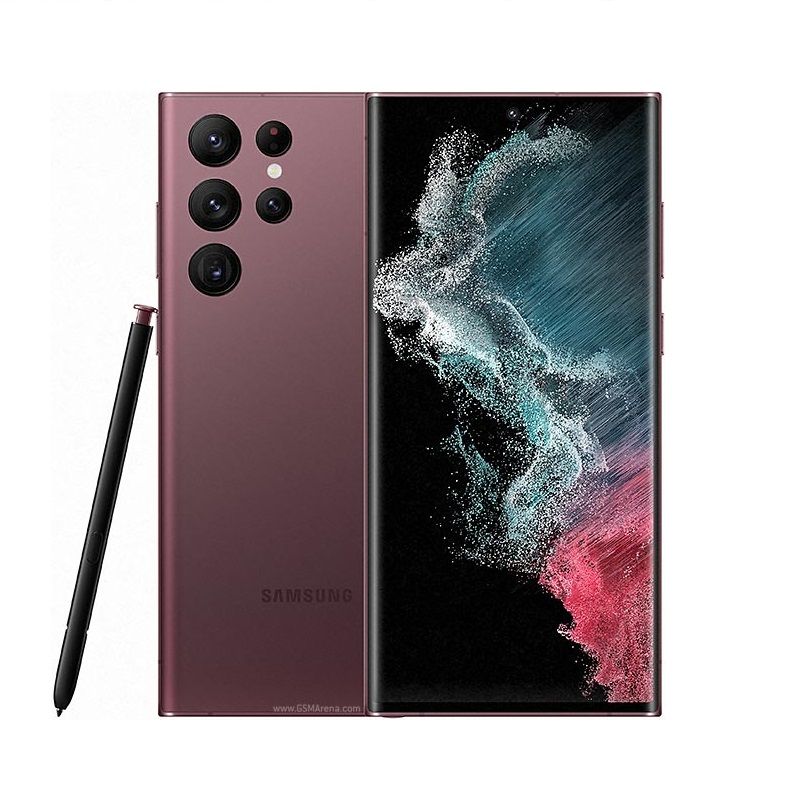 Refurbished Phone Samsung Galaxy S22 Ultra 5G 6.8 inch 8GB+128GB/256GB/512GB single sim 108mp+40mp 5000mah clean screen smartphone Samsung Galaxy S22Ultra