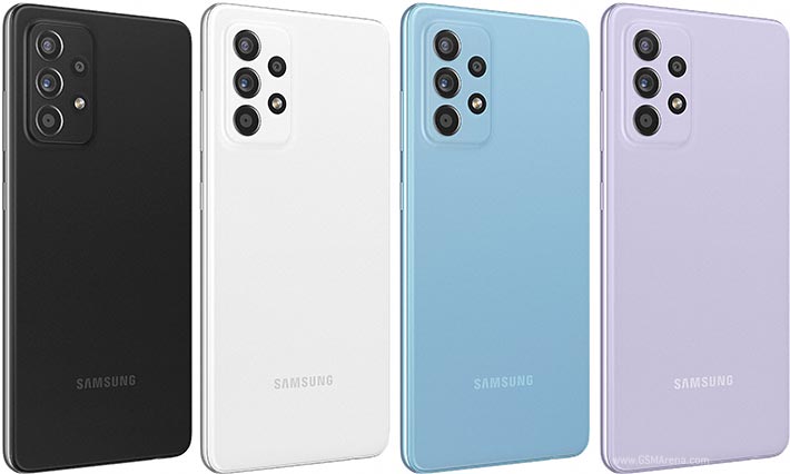 Refurbished Phone Samsung Galaxy A52 5G 6.5 inch 8GB+128GB/256GB dual sim 64mp+32mp 4500mah clean screen Samsung A52 smartphone