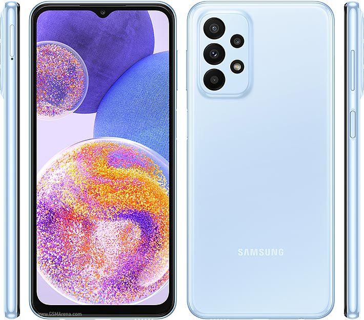 Refurbished Phone Samsung Galaxy A23  6.6 inch 4GB/6GB+128GB dual sim 50mp+8mp 5000mah clean screen Samsung A23 smartphone