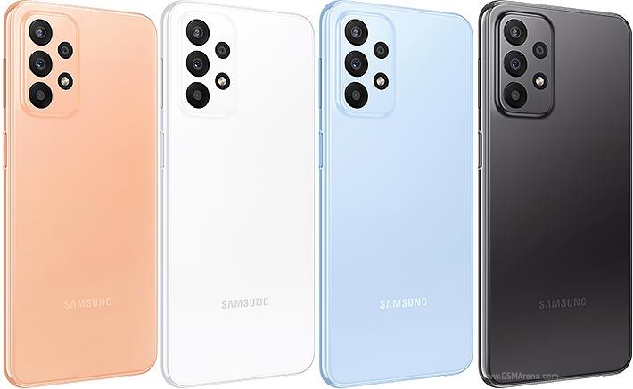 Refurbished Phone Samsung Galaxy A23  6.6 inch 4GB/6GB+128GB dual sim 50mp+8mp 5000mah clean screen Samsung A23 smartphone