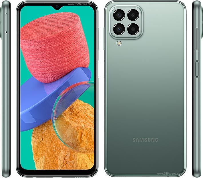 Refurbished Phone Samsung Galaxy M33 6.6 inch 6GB+128GB dual sim 50mp+8mp 6000mah clean screen Samsung M33 smartphone