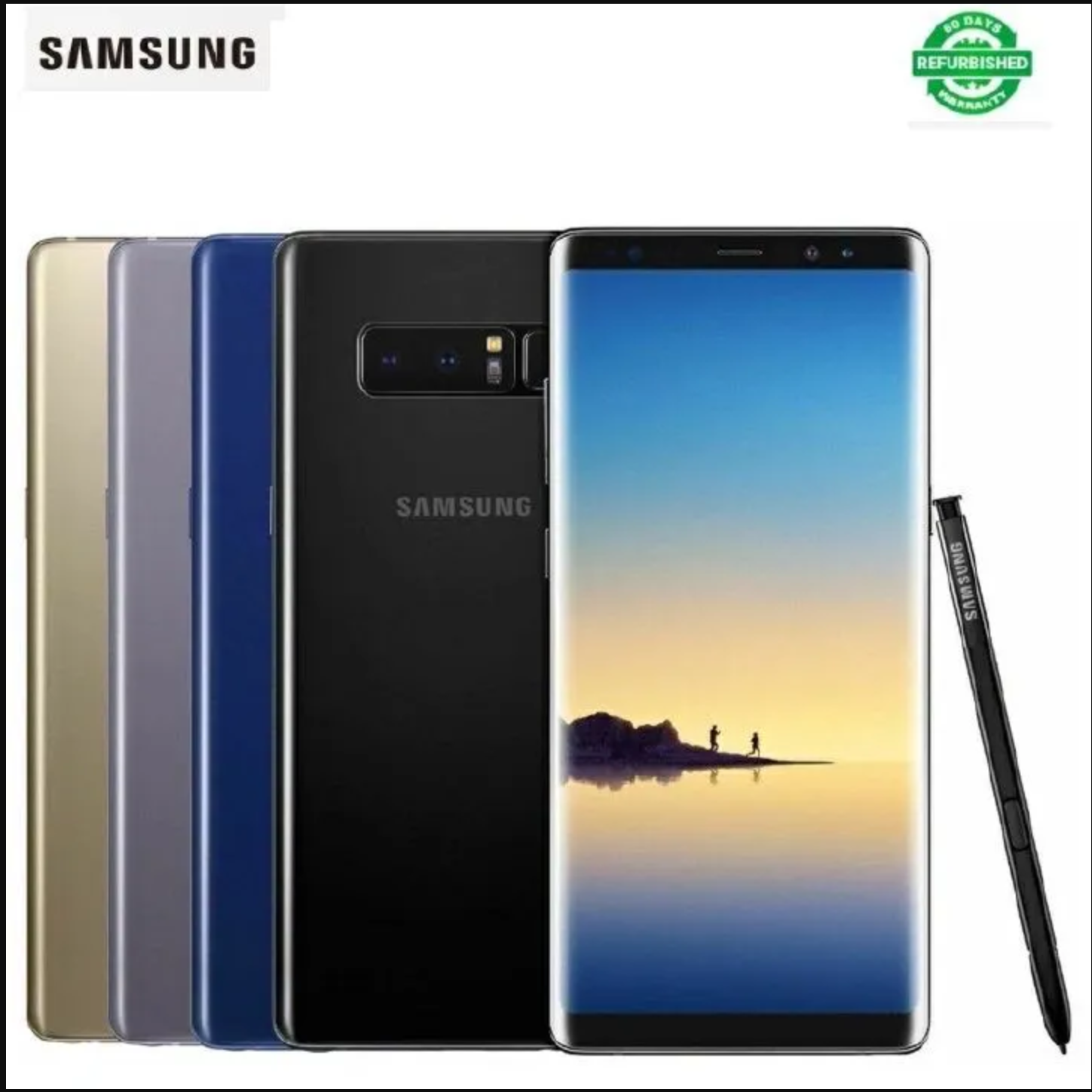 Refurbished Phone Samsung Galaxy Note 8 6.3inch  6GB +128GB/256GB dual sim 12mp+12mp 3300mah Samsung Galaxy Note8 smartphone