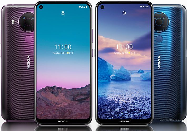 Refurbished Phone Nokia 5.4 6.39 inch 4GB+128GB dual sim 4000 mah 48mp+16mp clean screen clean smartphone
