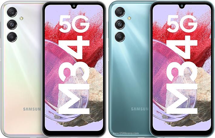 Refurbished Phone Samsung Galaxy M34 5G 6.5 inch 6GB+128GB dual sim 50mp+13mp 6000mah clean screen Samsung M34 5G smartphone