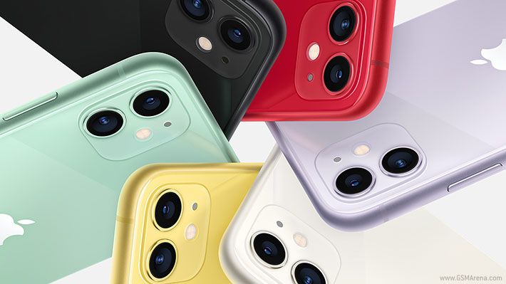 Refurbished Phone Apple iPhone 11 6.1 inch 4GB+64GB/128GB/256GB dual sim clean screen with face id 12mp+12mp 3110mah smartphone iphone11