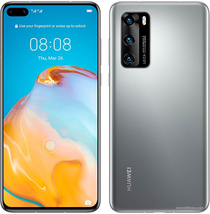 Refurbished Phone Huawei P40 6.1inch 8GB+128GB/256GB dual sim clean screen HarmonyOS version 50mp+32mp 3800mah Huawei P40 smartphone