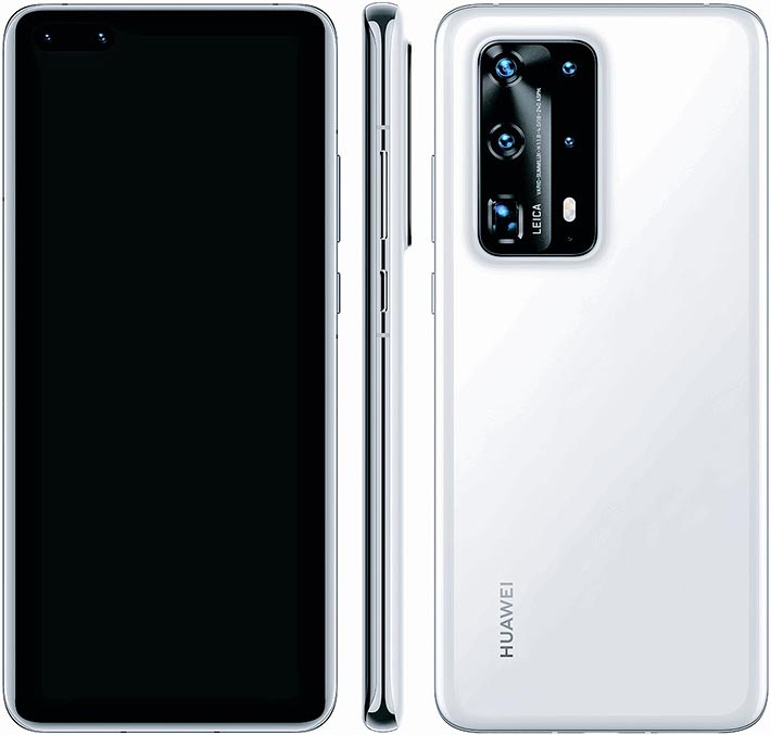 Refurbished Phone Huawei P40 Pro+  6.58nch 8GB+256GB/512GB dual sim clean screen HarmonyOS version 50mp+32mp 4200mah Huawei P40 pro plus smartphone