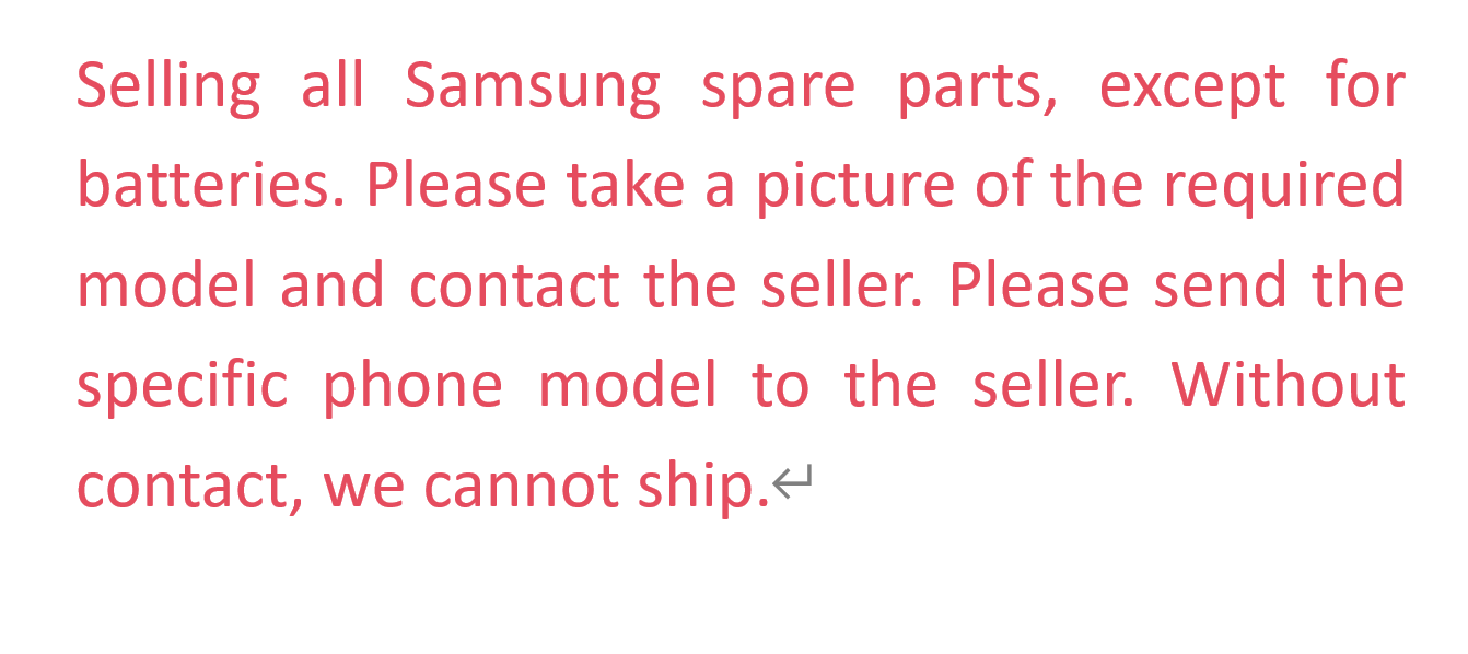 Samsung S20/S21/S22/22 ultra note 10/note20/note 20 ultra repair parts with weak signal and no signal repair Antenna cover/charging interface/signal cable/speaker Microphone earpiece charge plate
