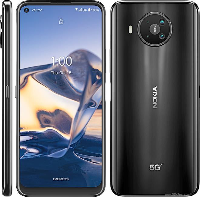 Refurbished Phone Nokia 8 V 5G UW 6.81 inch 6GB+64GB single sim 64mp+24mp 4500mah clean screen Nokia smartphone