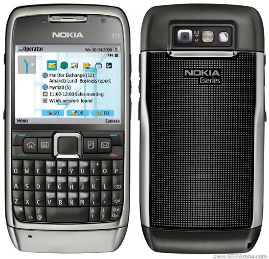 Refurbished Phone Nokia E71 2.36 inch 128MB single sim 1500mah wifi clean screen Nokia Featured Phone Nokia mobile phone