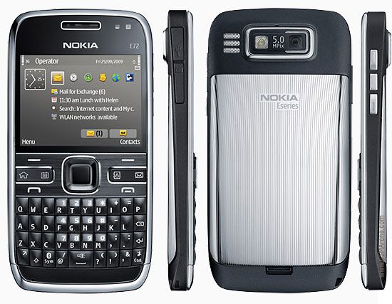 Refurbished Phone Nokia E72 2.36 inch 128MB single sim 1500mah wifi clean screen Nokia Featured Phone Nokia mobile phone