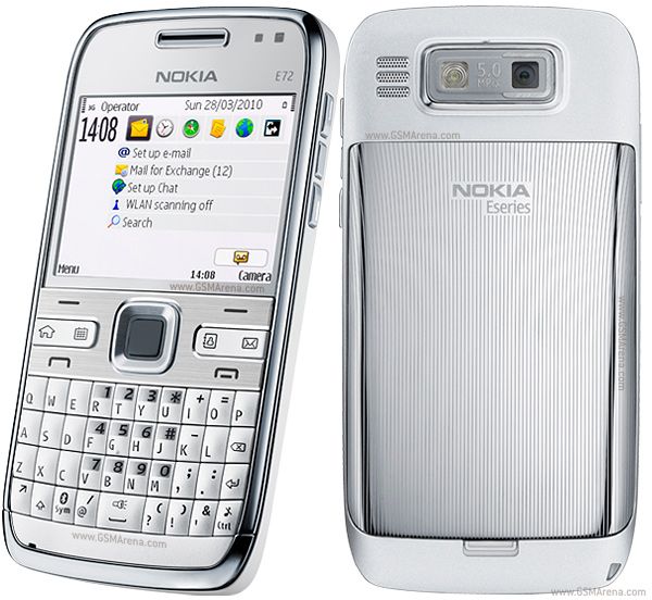 Refurbished Phone Nokia E72 2.36 inch 128MB single sim 1500mah wifi clean screen Nokia Featured Phone Nokia mobile phone