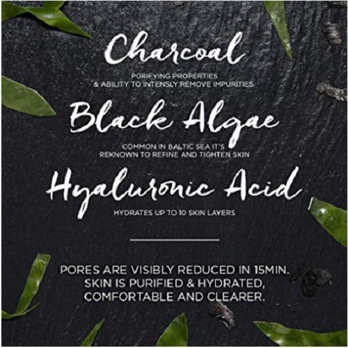 Garnier SkinActive Pure Charcoal Tissue Face Mask Black Algae