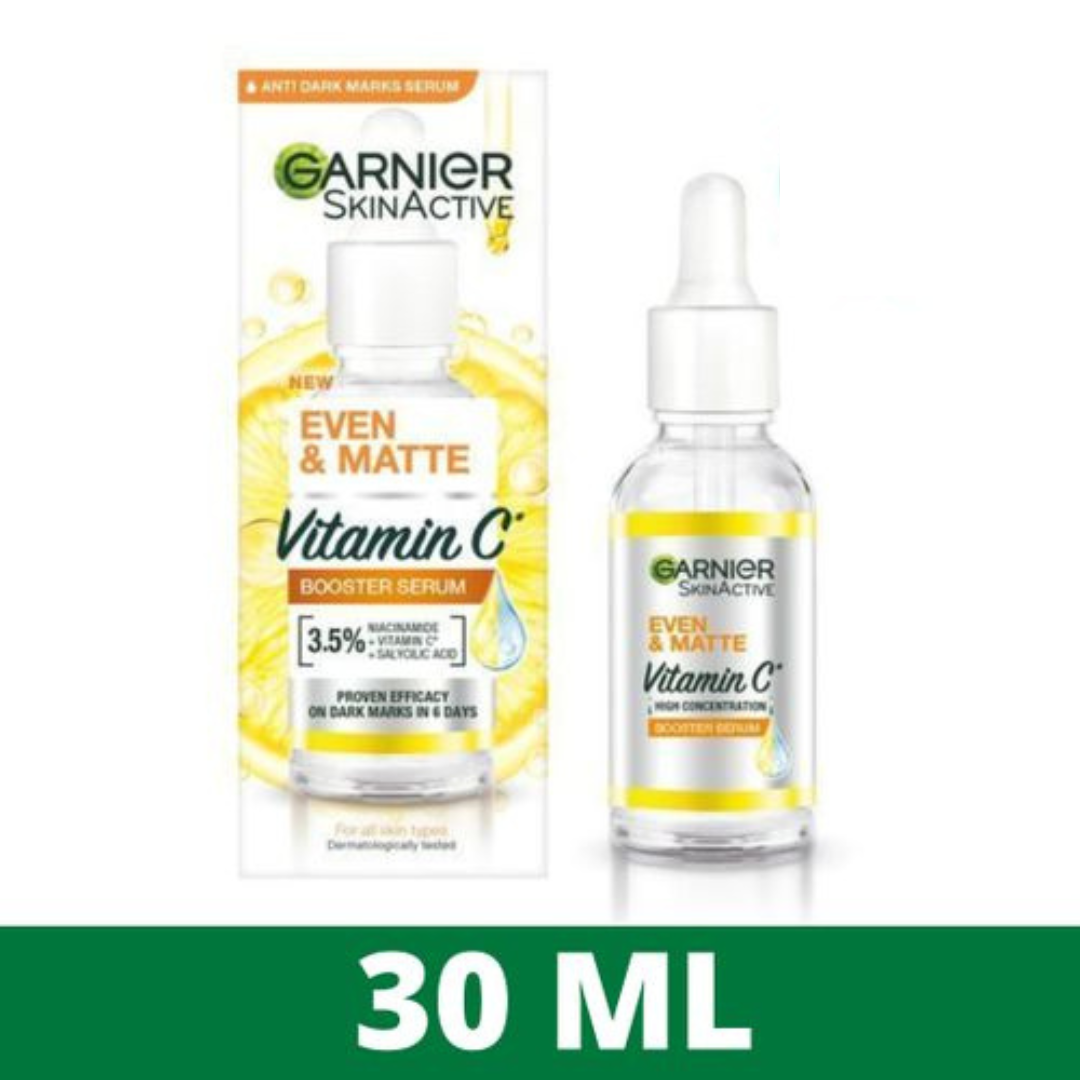 【Discounted】Garnier Even & Matte Vitamin C Booster Serum 30ML