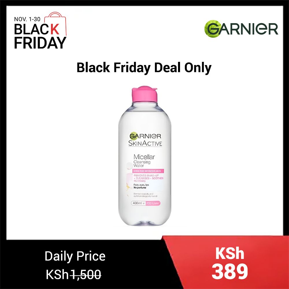 【Black Friday price only】Garnier Micellar Cleansing Water For Sensitive Skin - 400ml White,400ml