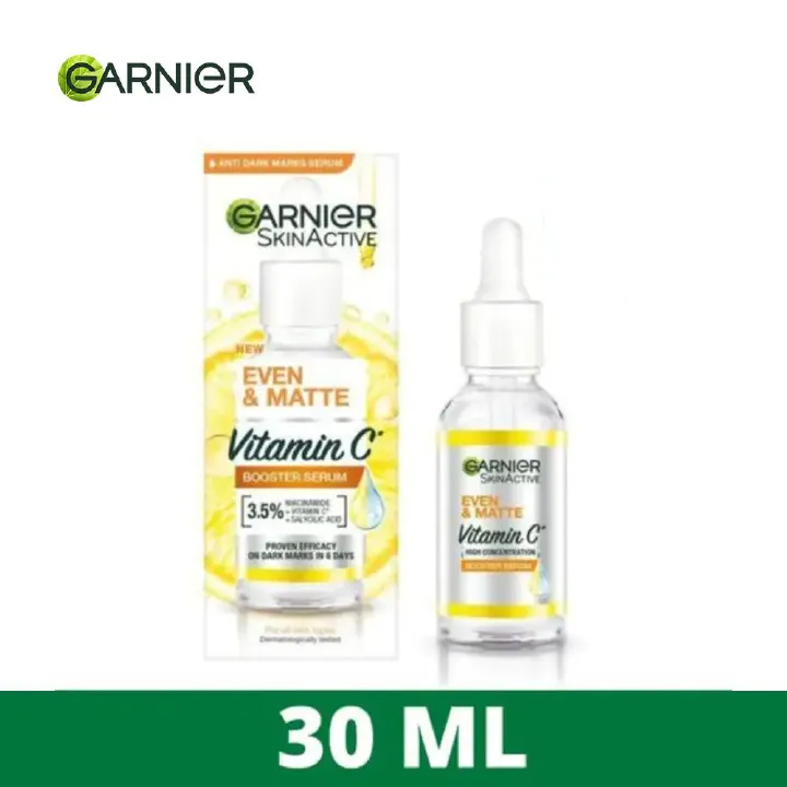 【Free UV sachets】Garnier Even & Matte Vitamin C Booster Serum 30ML