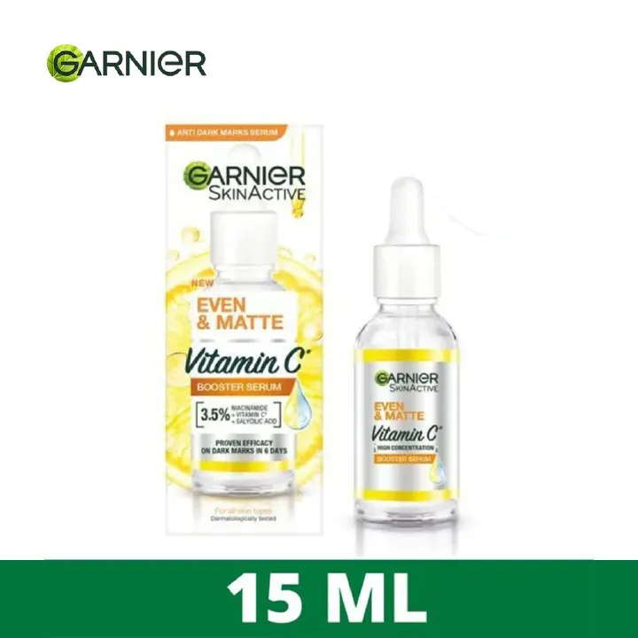 【Discounted】Garnier Even & Matte Vitamin C Booster Serum 15ml