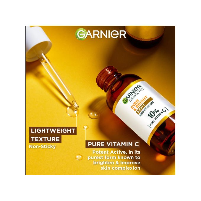 【Happy Year Deal】Garnier Eventone Night Essentials Kit(Even & Bright Vitamin C Night Serum + Even & Matte Micellar Water