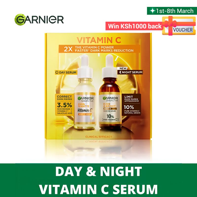 Garnier Day & Night Vitamin C Booster Serum Routine Pack