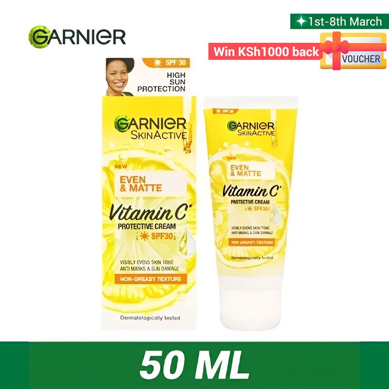 【Discounted】Garnier Even & Matte Vitamin C Sunscreen SPF30 50ml