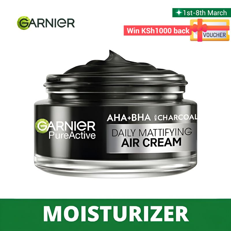 【Discounted】Garnier AHA+BHA Charcoal Mattifying Air Moisturizing Cream