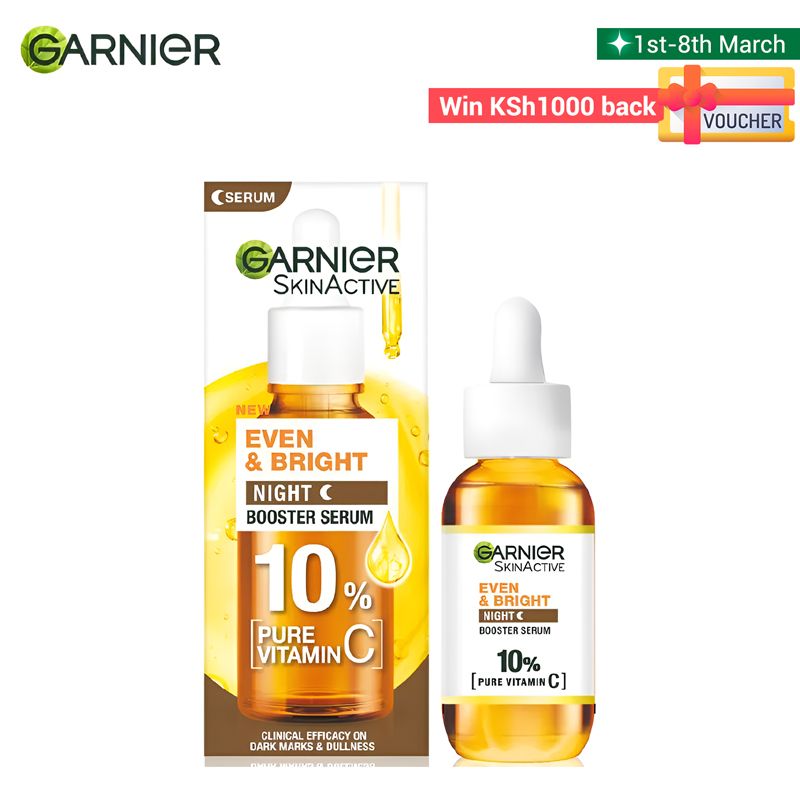 Garnier Brightening Night Serum With 10% Pure Vitamin C 30Ml