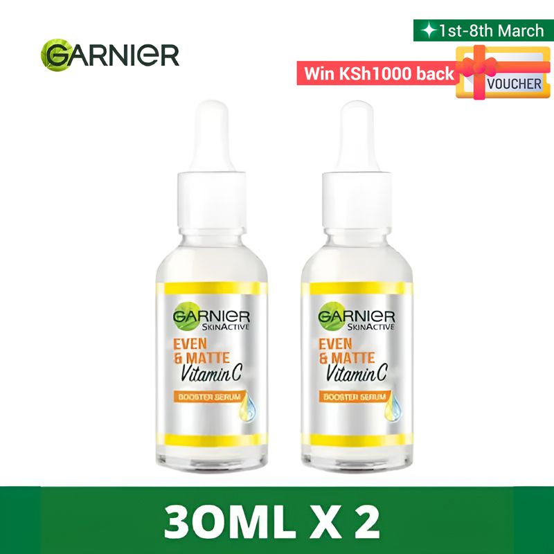 【Promotion】Garnier Vitamin C Booster Serum 30ml Twin Pack