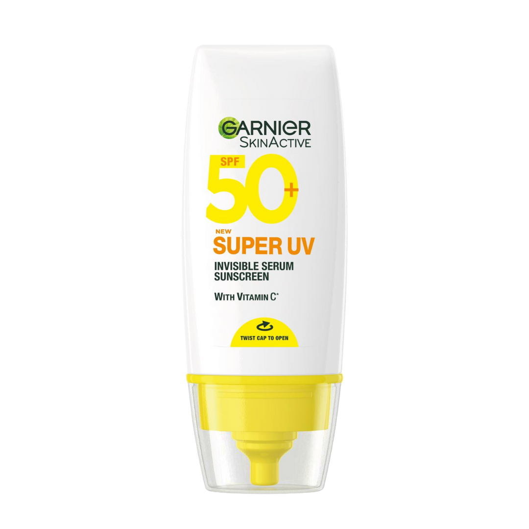 【New Product】Garnier Even & Matte Day Routine Go-Pack ; Day Serum 30ml+ Super UV Spf 50 Serum 30ml