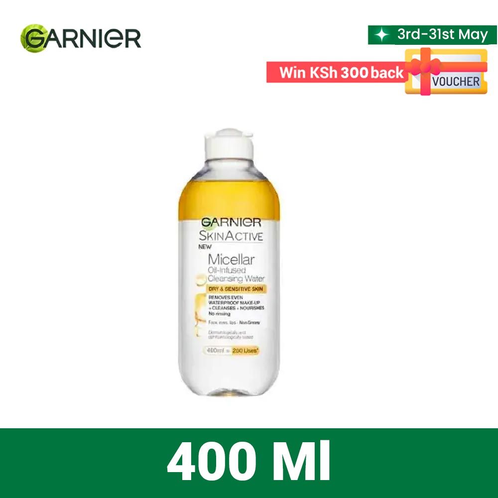 【Free UV sachet】Garnier Micellar Oil-Infused Cleansing Water (Oil In Water) - 400ml