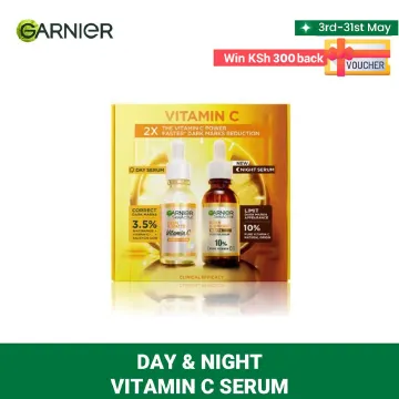 Garnier Day & Night Vitamin C Booster Serum Routine Pack 30ML