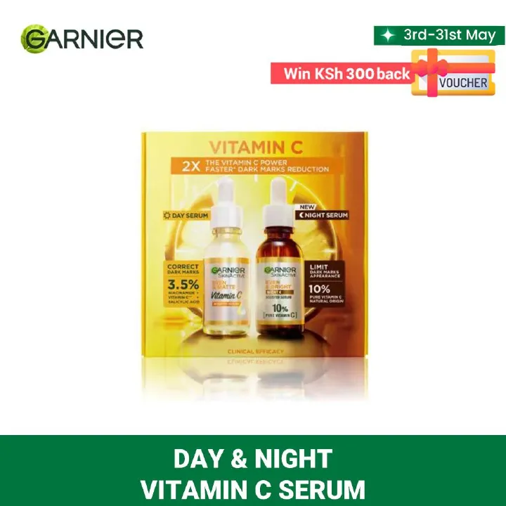 Garnier Day & Night Vitamin C Booster Serum Routine Pack