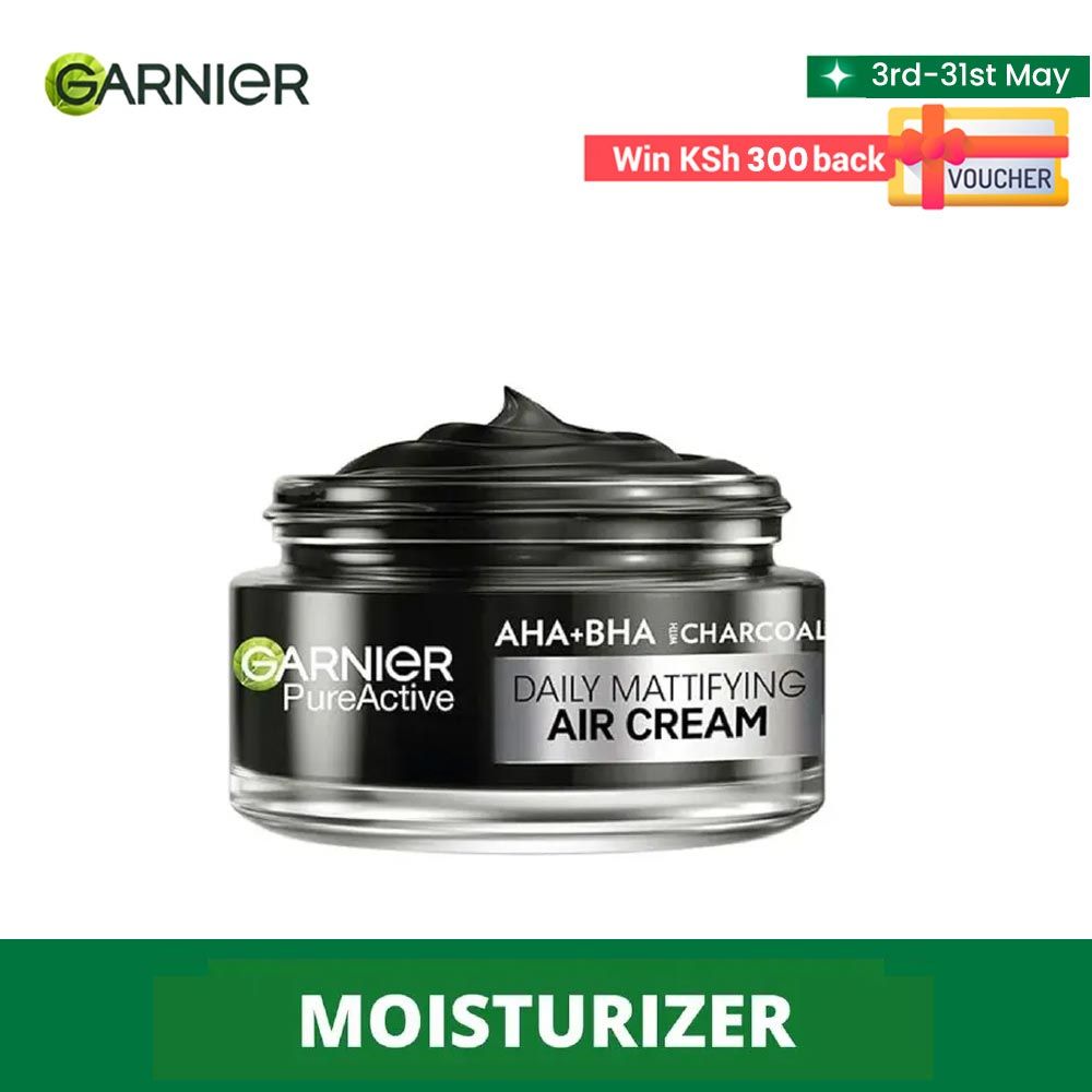 【Discounted】Garnier AHA+BHA Charcoal Mattifying Air Moisturizing Cream