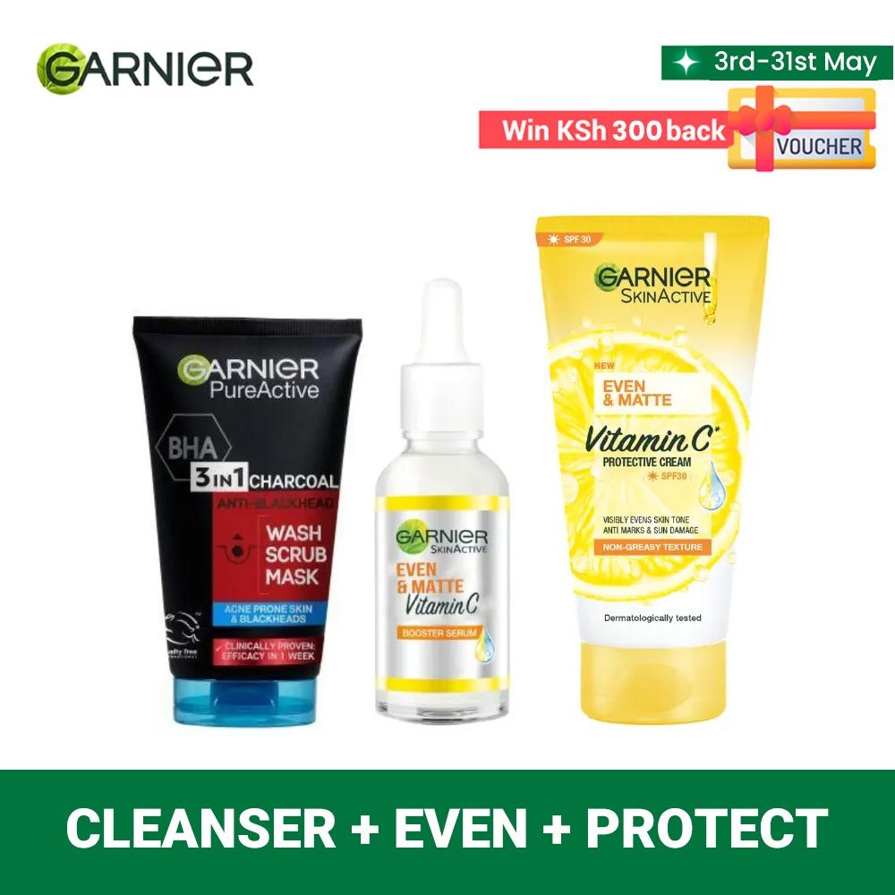 【Super Deal】Garnier Bye Acne & Dark Spots Skin Care Kit. kit