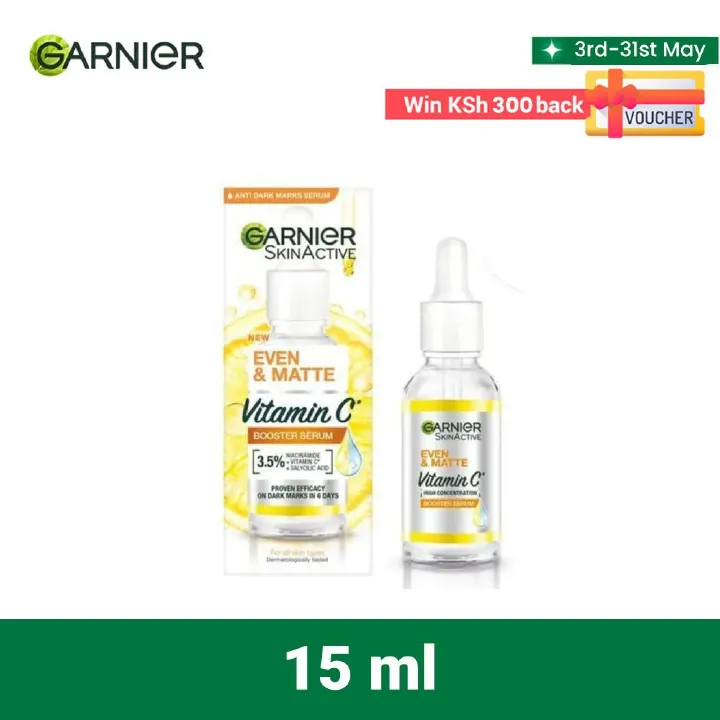 【Discounted】Garnier Even & Matte Vitamin C Booster Serum 15ml