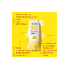 【Discounted】Garnier Even & Matte Even Glow Mini-Routine Kit: Super UV SPF 50 Sunscreen + Water Gel Glow Moisturizer + Day Serum 15ml + Cleanser 50ml.
