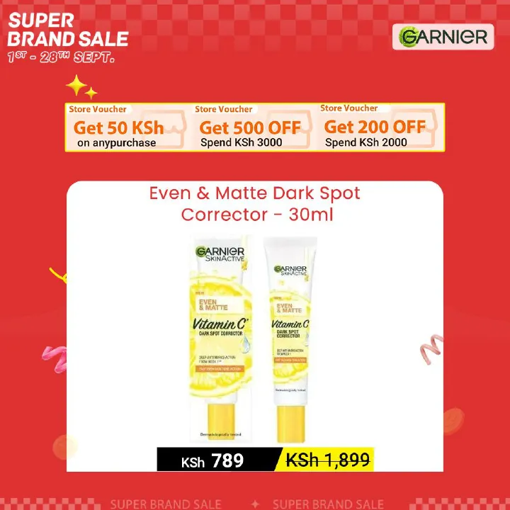 【Discounted】Garnier Even & Matte Dark Spot Corrector - 30ml