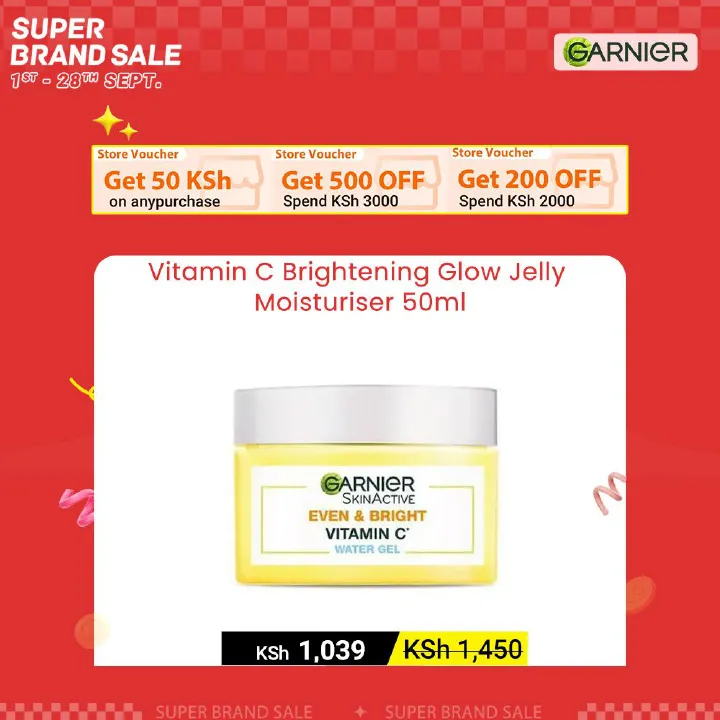 【Discounted】Garnier Skin Active Vitamin C Brightening Glow Jelly Moisturiser 50ml