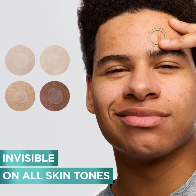 Garnier Pure Active 8hr Invisible Pimple Patch, Enriched with Hydrocolloid that Reduce Pimple Size in 8 hours