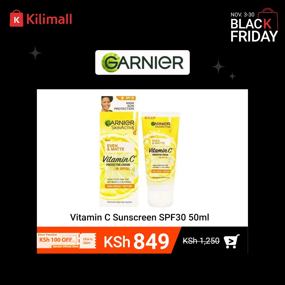 【Discounted】Garnier Even & Matte Vitamin C Sunscreen SPF30 50ml