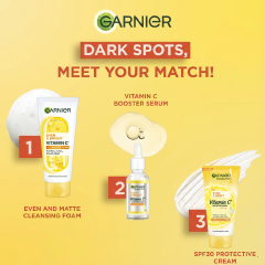 Garnier Even & Bright Vitamin C Cleansing Foam 100Ml