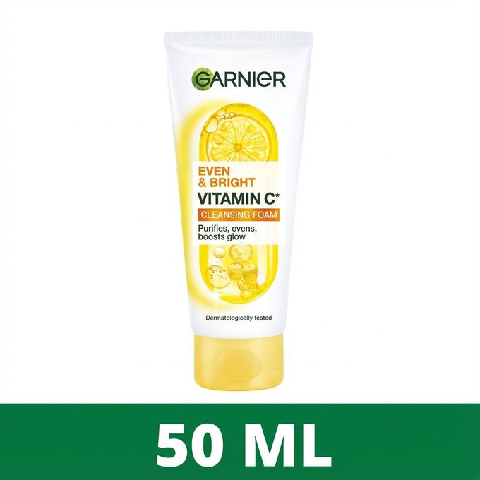 Garnier Even & Bright Cleansing Foam with Vitamin C And Lemon 50Ml