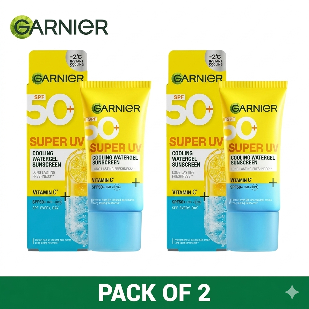 Garnier Super UV Cooling Watergel Sunscreen  (Pack of 2)